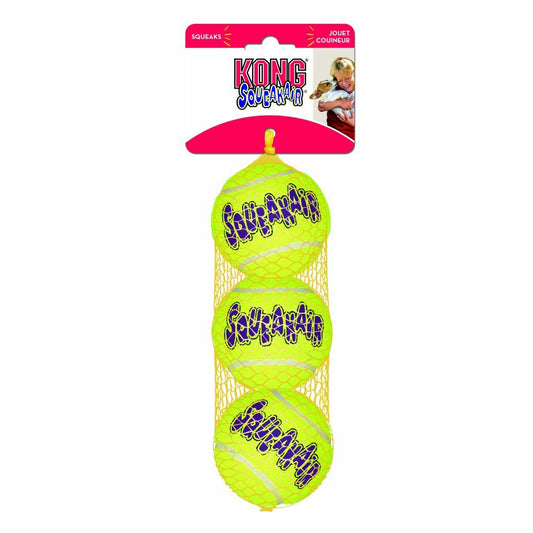 KONG SQUEAK AIR BALLS MED 3PK