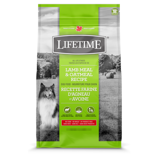 LIFETIME DOG LAMB & OATMEAL 11.4KG.