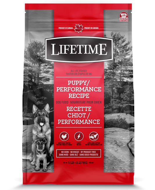LIFETIME DOG CHICKEN & OATMEAL PUPPY 2.27KG.
