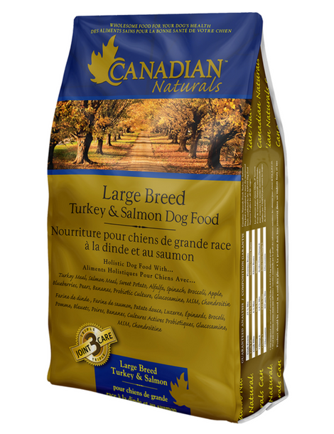 CANADIAN NATURALS DOG TURKEY & SALMON LG BREED 13.6KG.