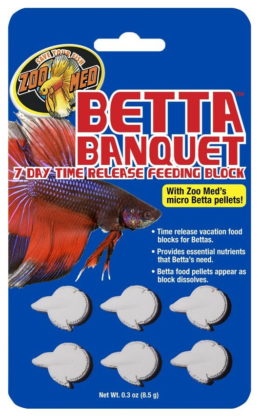 ZOO MED BETTA BANQUET 7DAY RELEASE FEEDING BLOCK 8.5G