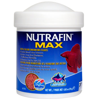 NUTRAFIN  MAX BETTA COLOR ENCHANCING FLAKES 24G.