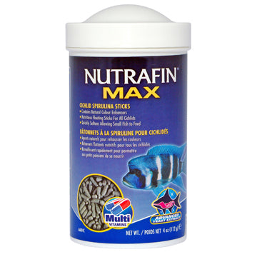 NUTRAFIN CICHLID SPIRULINA STICKS 112G.