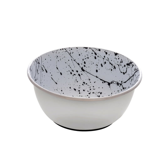 DOGIT STAINLESS STEEL BOWL BLACK & WHITE 950ML.