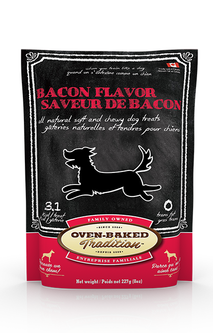 OVEN BAKED DOG TREAT - BACON 8 OZ.