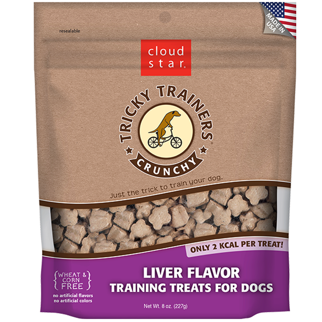 CRUNCHY TRICKY TRAINERS-LIVER 8OZ.