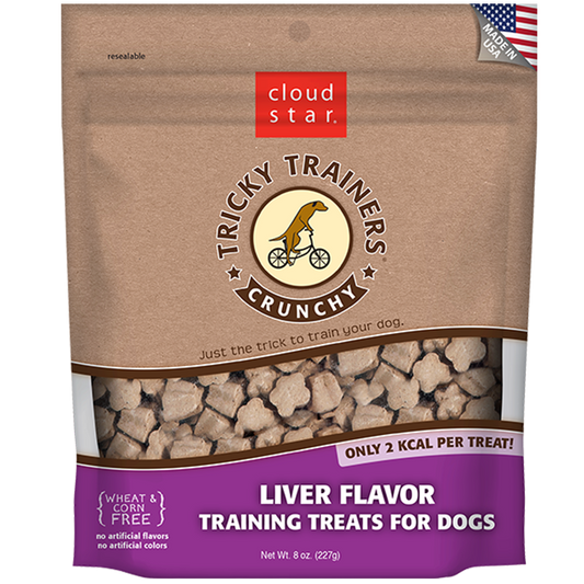 CRUNCHY TRICKY TRAINERS-LIVER 8OZ.