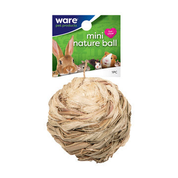 WARE SM ANIMAL NATURE BALL W/ BELL 4IN.