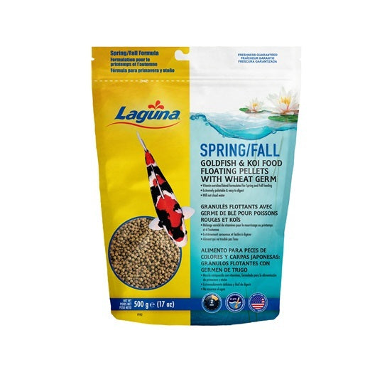 LAGUNA SPRING & FALL FLOATING FOOD W/WHEAT GERM-500 G