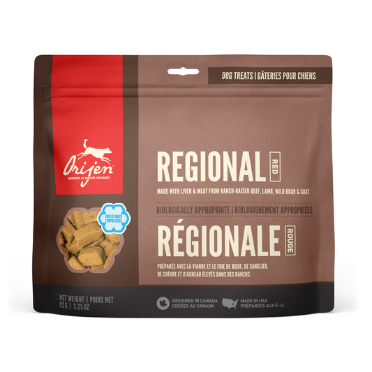 ORIJEN DOG TREAT REGIONAL RED 92G.