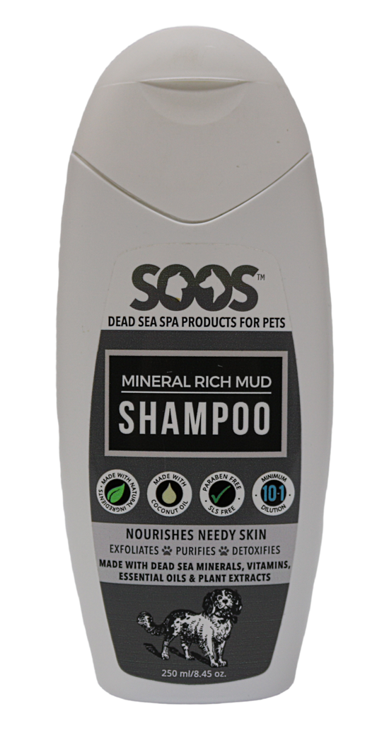 SOOS SHAMPOO MINERAL RICH MUD 250ML.