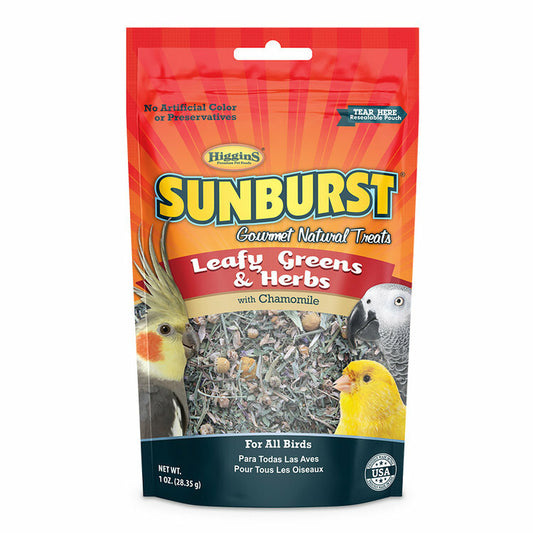 SUNBURST BIRD LEAFY GREENS & HERB TREAT 1OZ.