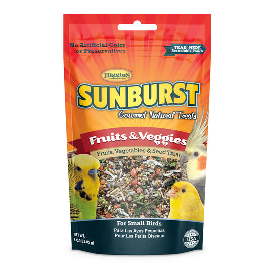 SUNBURST BIRD FRUIT & VEGGIE TREAT 3OZ.