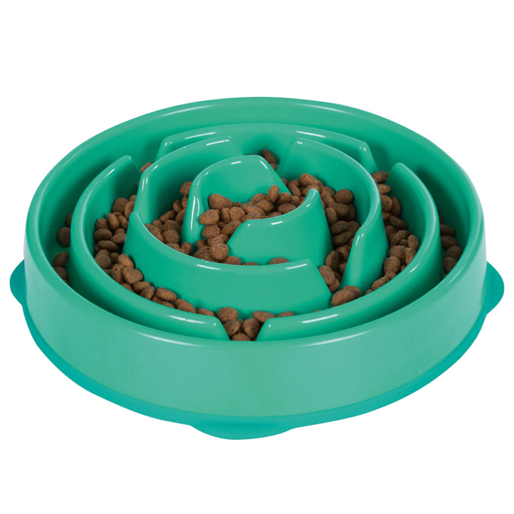 OUTWARD HOUND FUN FEEDER TEAL LG.