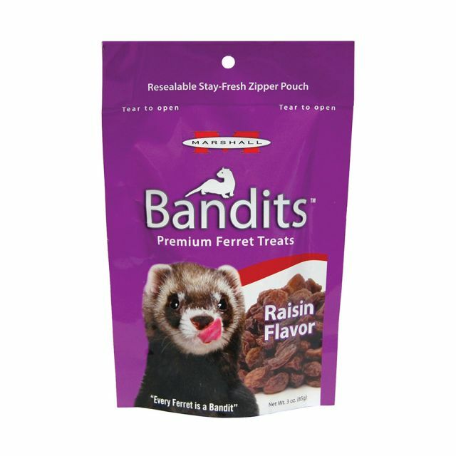 BANDITS FERRET TREAT RAISIN FLAVOR 4OZ.