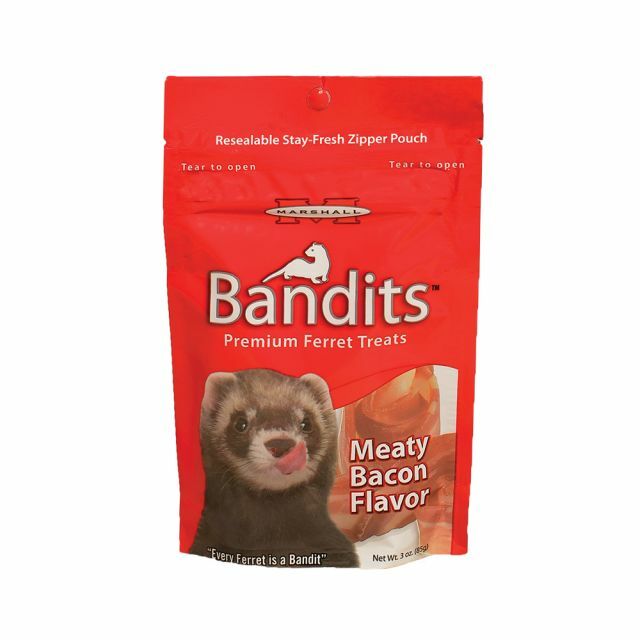 BANDITS FERRET TREATS BACON FLAVOR 3OZ.