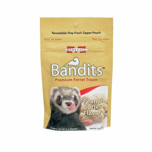 BANDITS FERRET TREATS PEANUT BUTTER FLAVOR 4OZ.