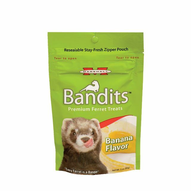 BANDITS  FERRET TREATS BANANA FLAVOR 4OZ.