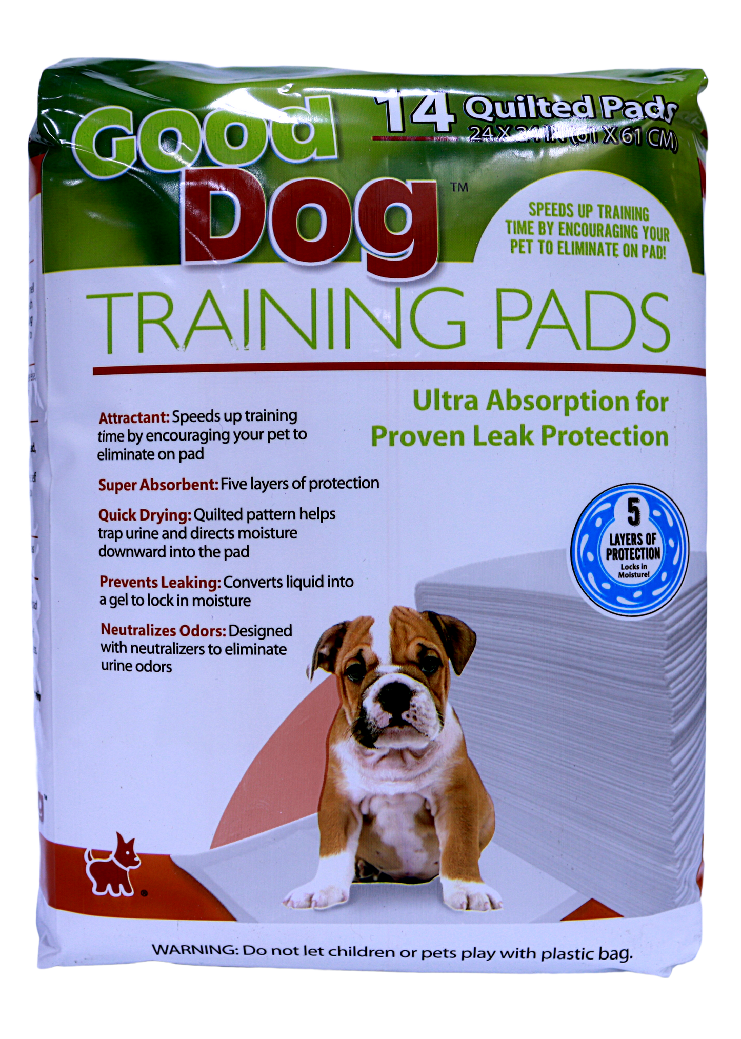 GOOD DOG TRAINING PADS 24X24IN 14PK.