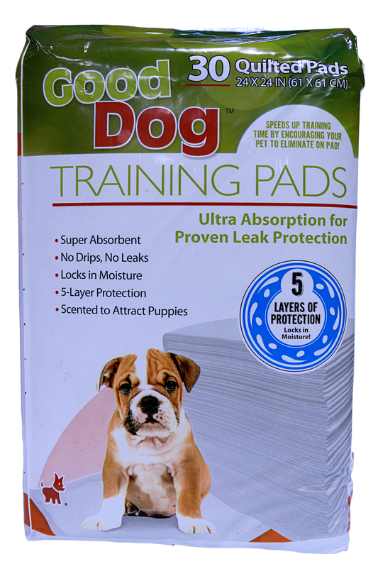 GOOD DOG TRAINING PADS 24X24IN 30PK.