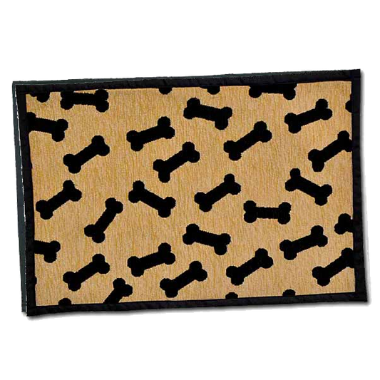 BELLA FASHION DOG DANCING BONES CHENILLE MAT.