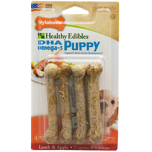 HEALTHY EDIBLES CHEW LAMB & APPLE XS PUPPY 4PK.