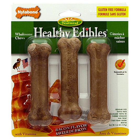 HEALTHY EDIBLES CHEW BACON SMALL 3PK.