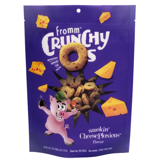 FROMM CRUNCHY O'S SMOKIN CHEESEPLOSIONS 6OZ.