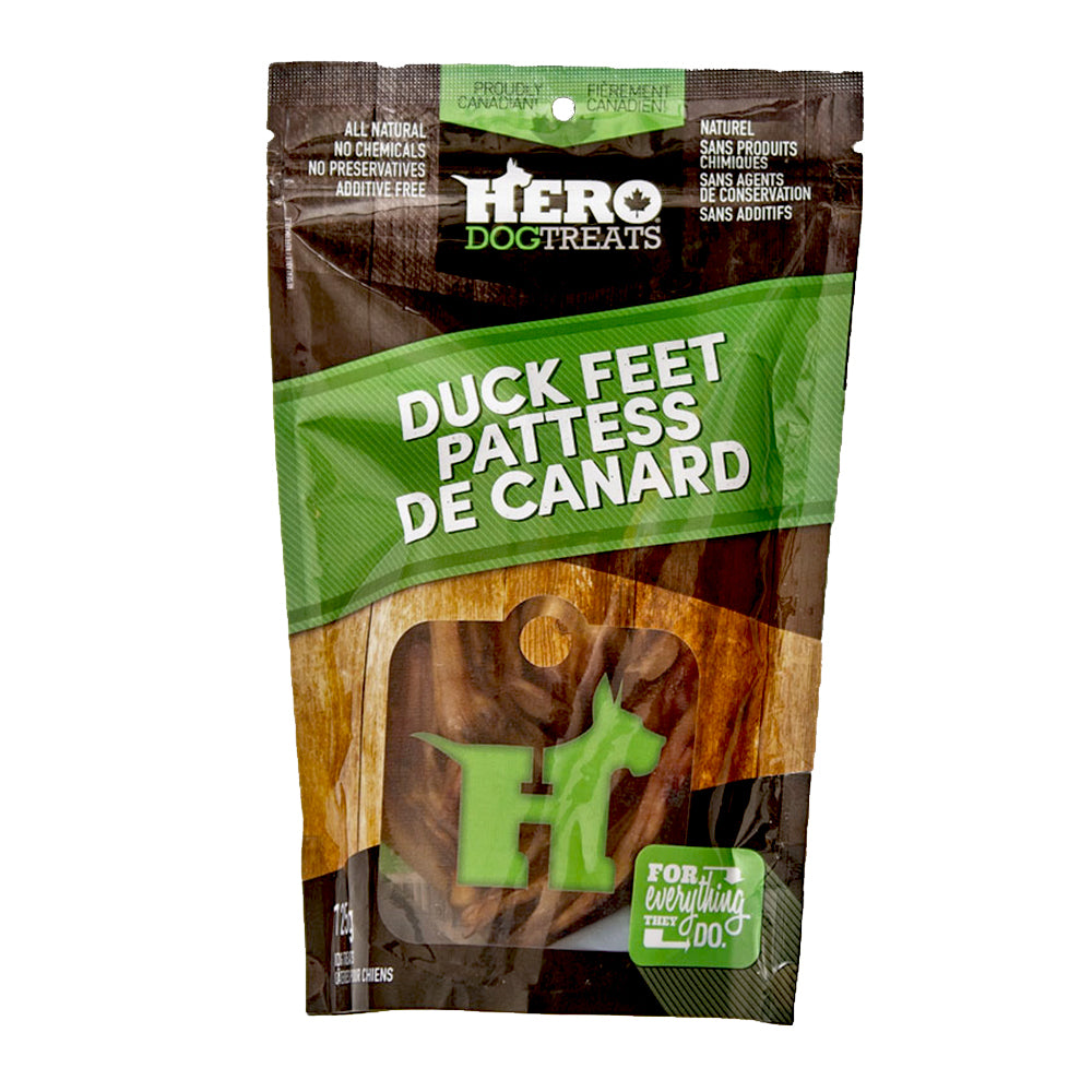 HERO DOG TREATS DUCK FEET 125G.