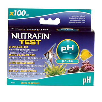 NUTRAFIN PH WIDE RANGE 100 TEST KIT.