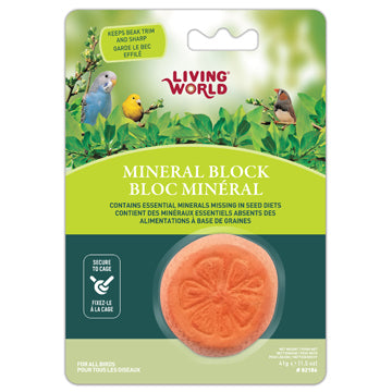 LIVING WORLD BIRD MINERAL BLOCK ORANGE.