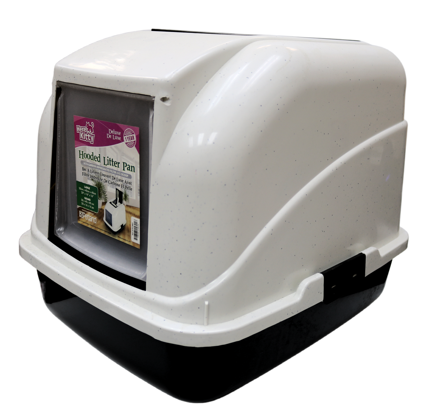 HERE KITTY DELUXE  HOODED LITTER PAN