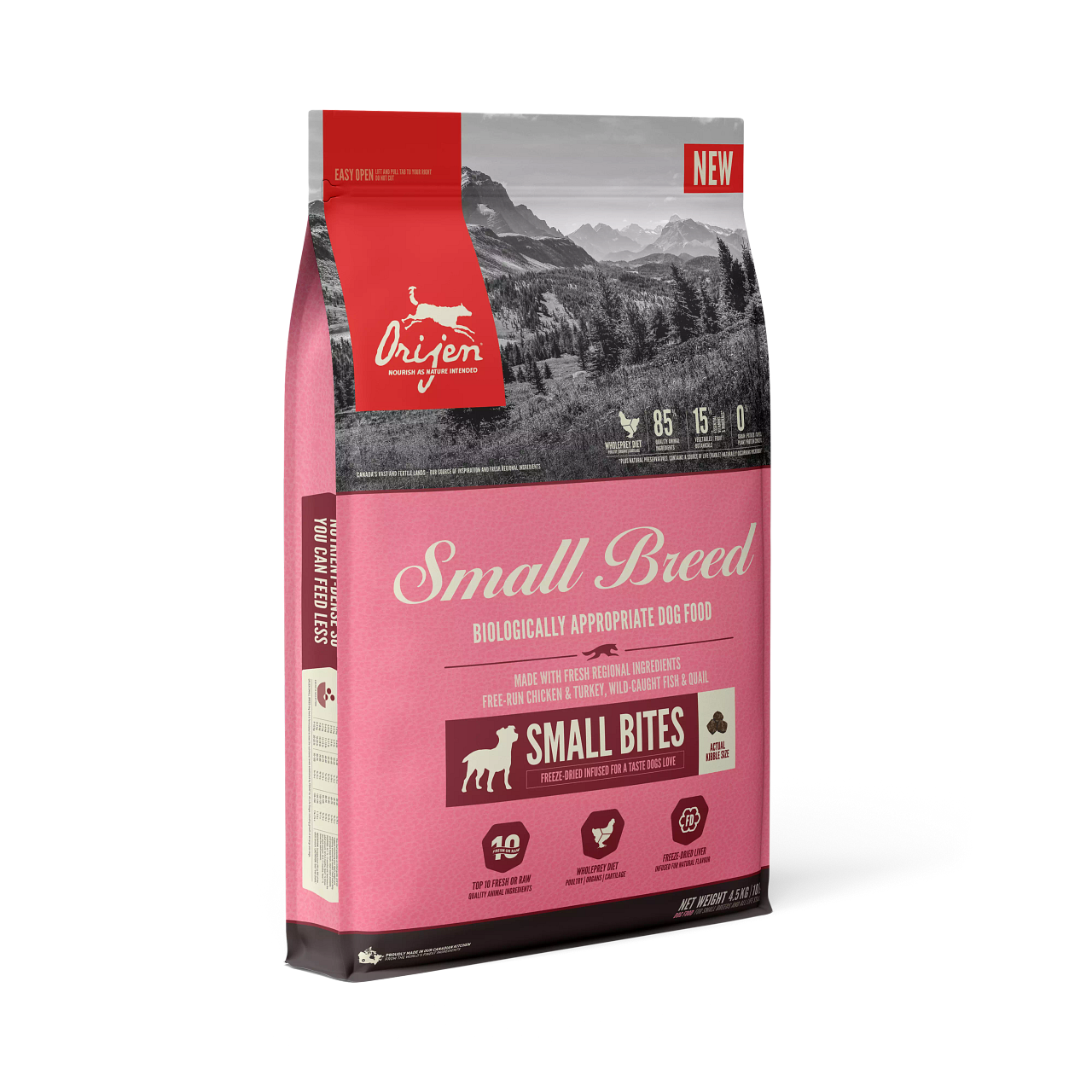 ORIJEN SMALL BITES FOR SMALL BREED 4.5KG