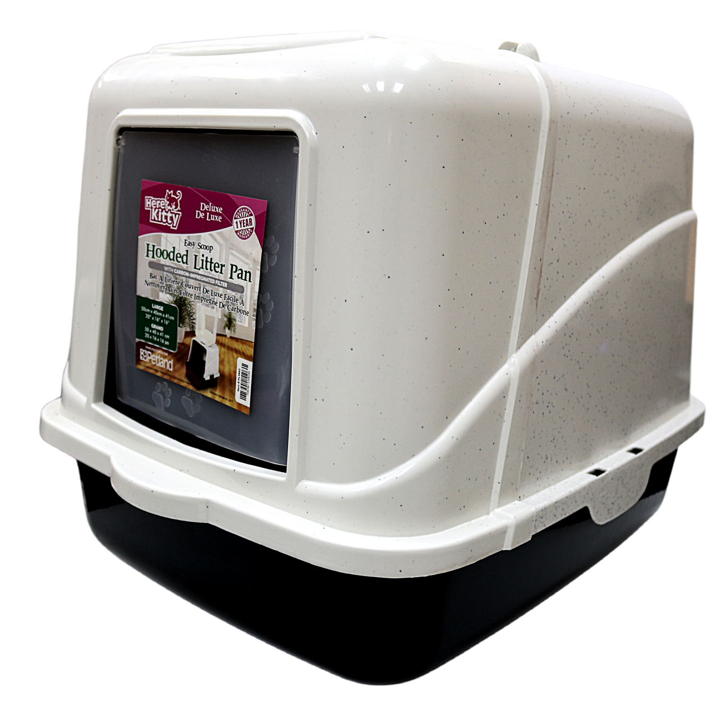 HERE KITTY DELUXE HOODED LITTER PAN