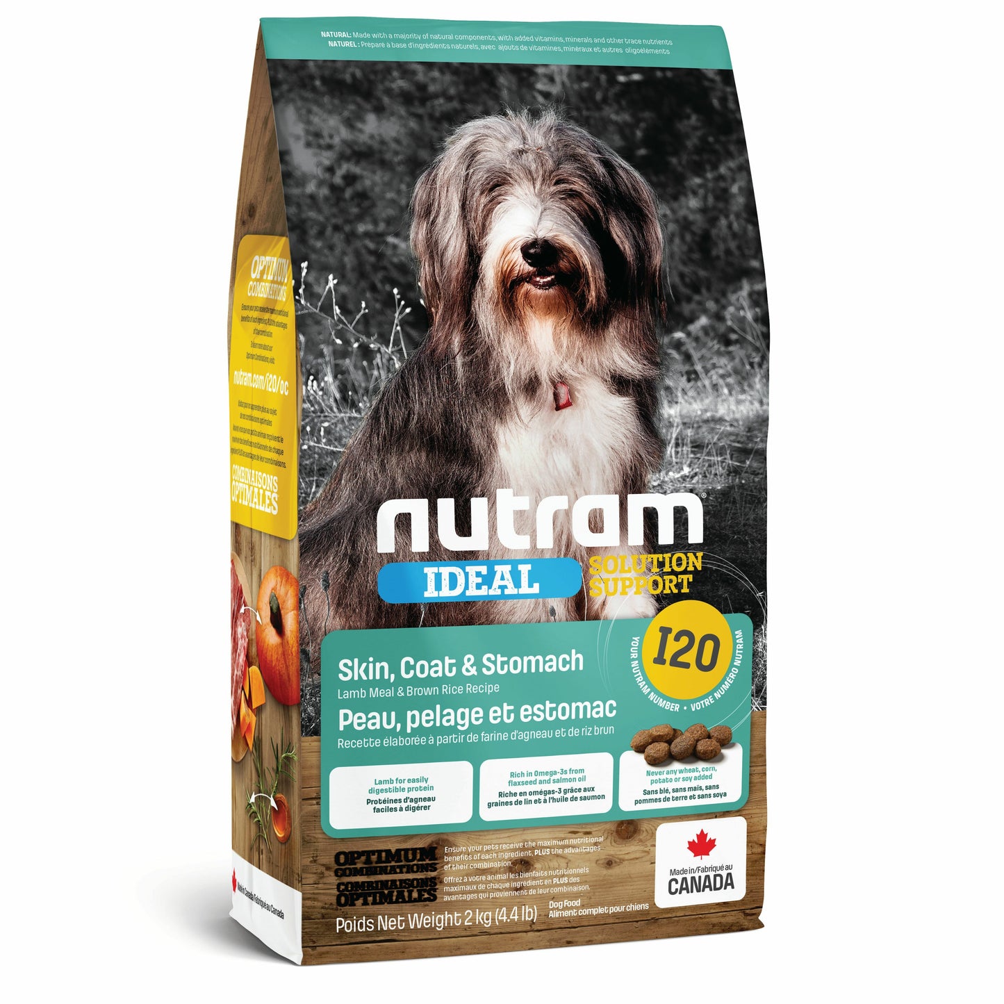 NUTRAM DOG I20 SKIN COAT & STOMACH 2KG.