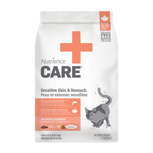 NUTRIENCE CARE  SENSITIVE SKIN & STOMACH F/CATS 2.27KG