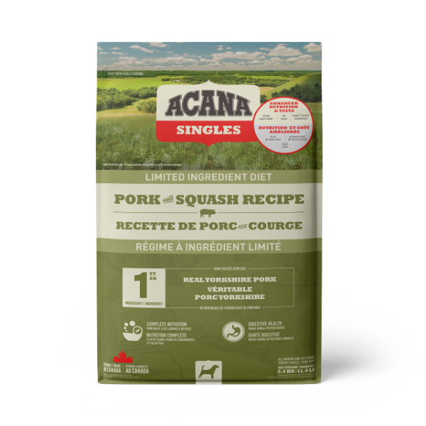 ACANA DOG  PORK & SQUASH 5.4KG.