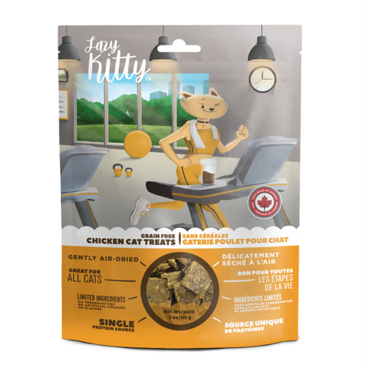 LAZY KITTY AIR DRIED CAT TREATS CHICKEN 85G