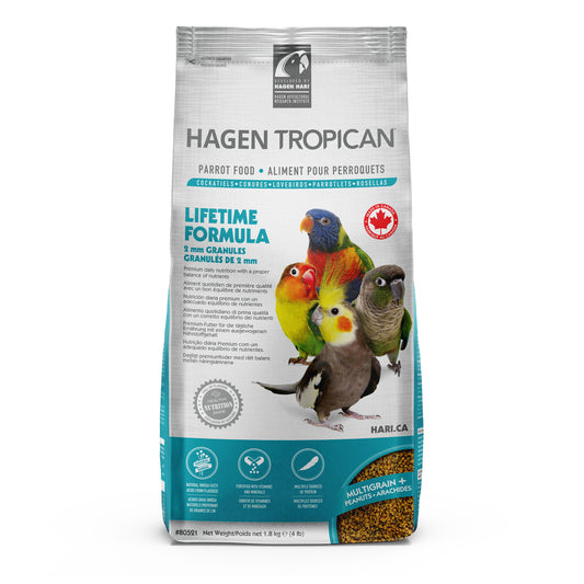 TROPICAN LIFETIME FORMULA GRANULES FOR COCKATEILS 1.8KG.